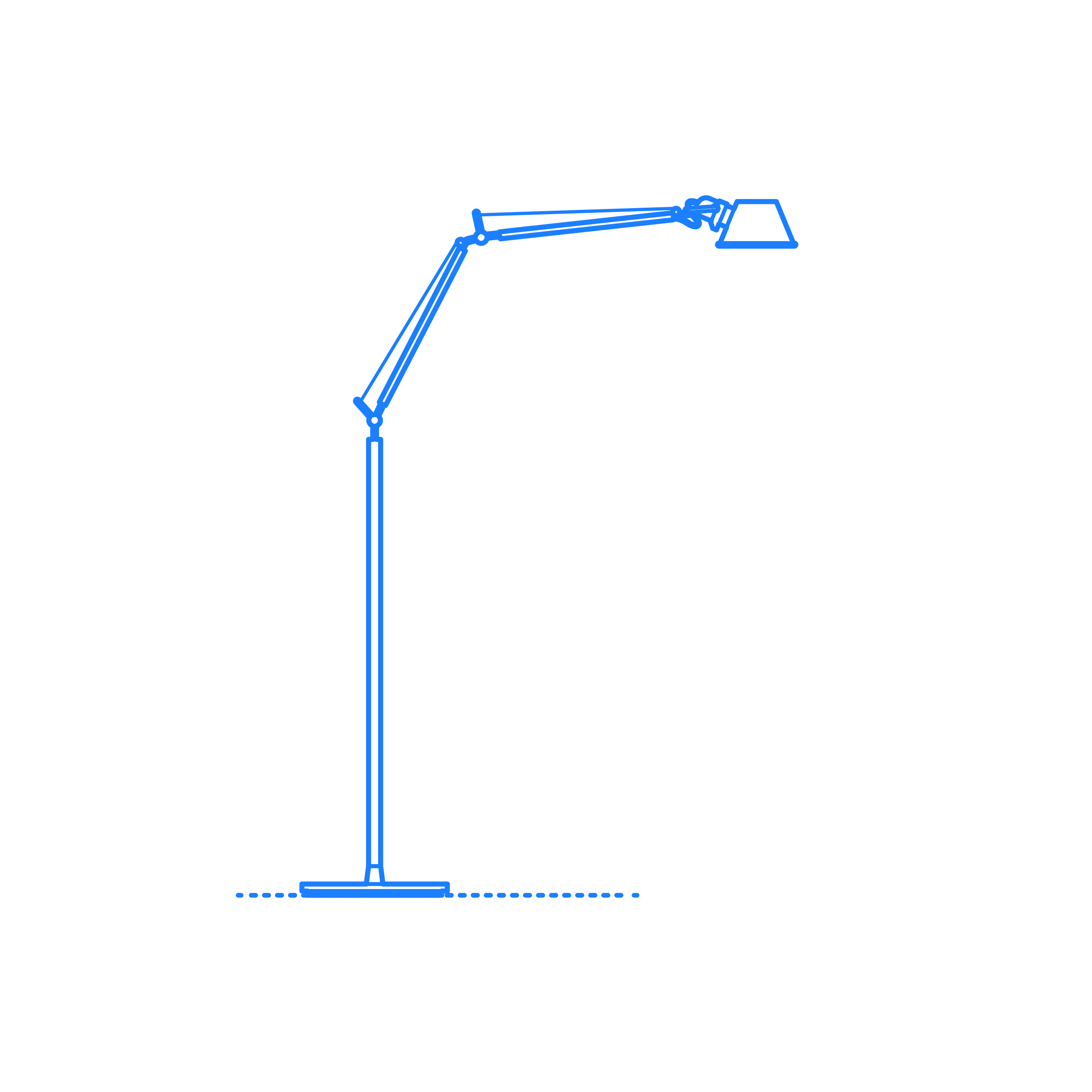 Furniture Floor Lamps Tolomeo Floor Lamp Line Art Svg Vector Free Vectors